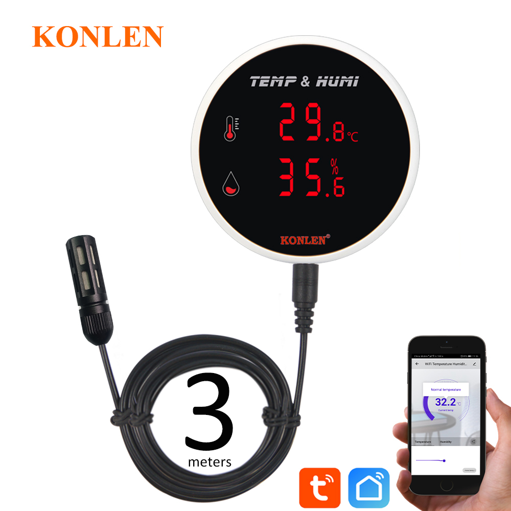Digital Hygrometer Probe - Tuya wifi sensor de umidade temperatura