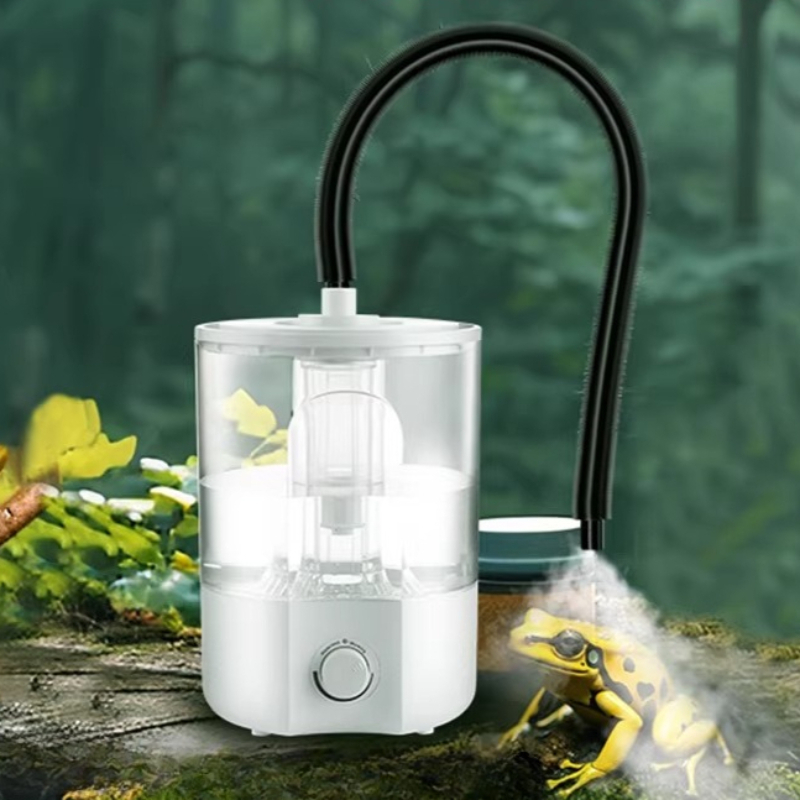 Terrarium Fogger Ultrasonic - Umidificador de Répteis Ajustável Silencioso de
