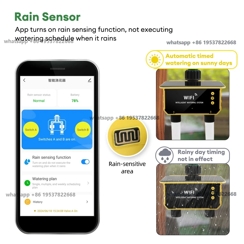 Timer Dual Outlet - Controlador de Irrigação Automático com Timer