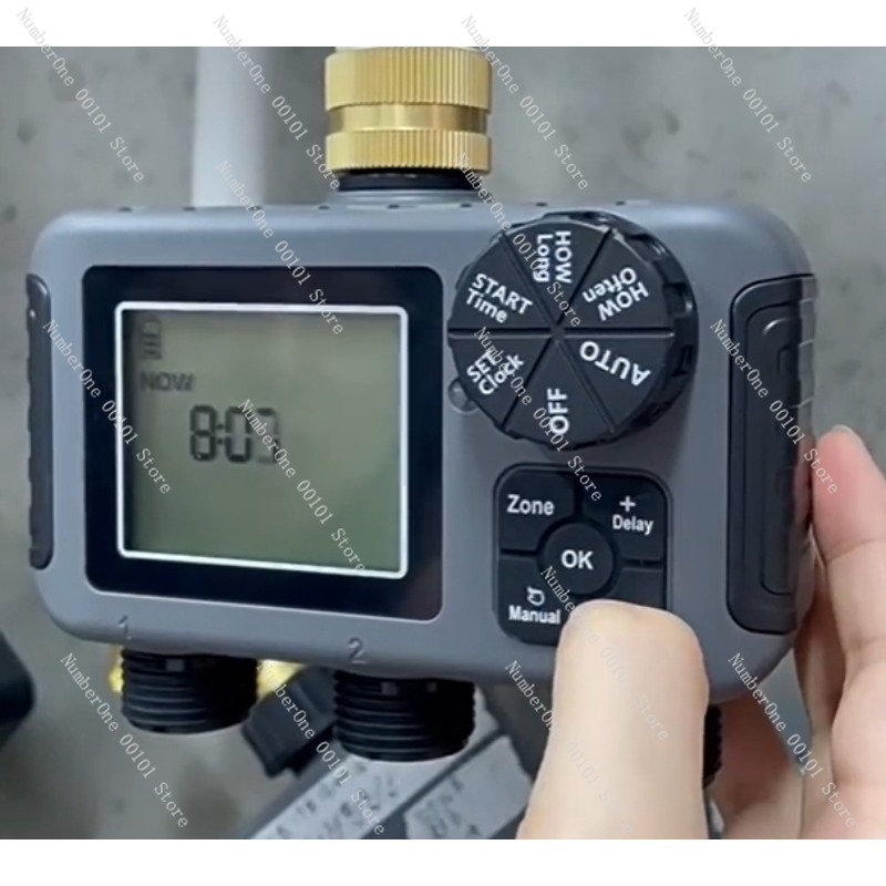 Timer Dual Outlet - Temporizador Automático de Irrigação para Jardim
