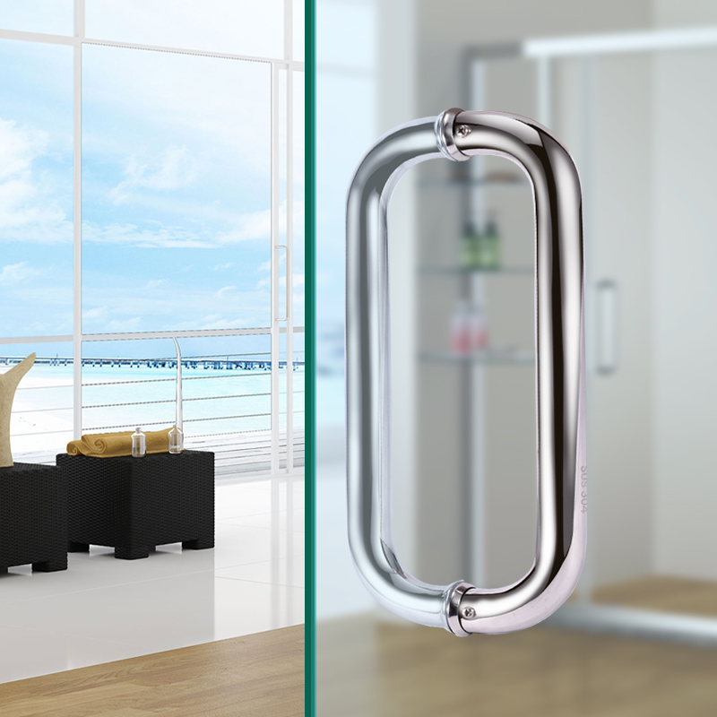 1 Par de Puxadores de Porta de - Glass Door Hinge avaliação e preço
