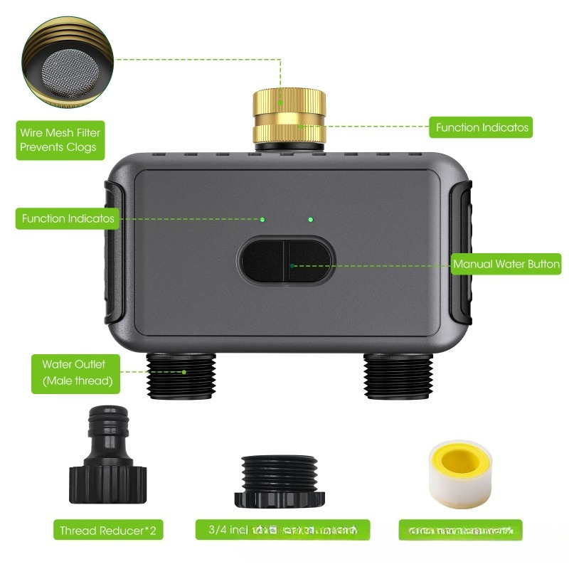 Controlador de Irrigação Intel - Timer Dual Outlet avaliação e preço