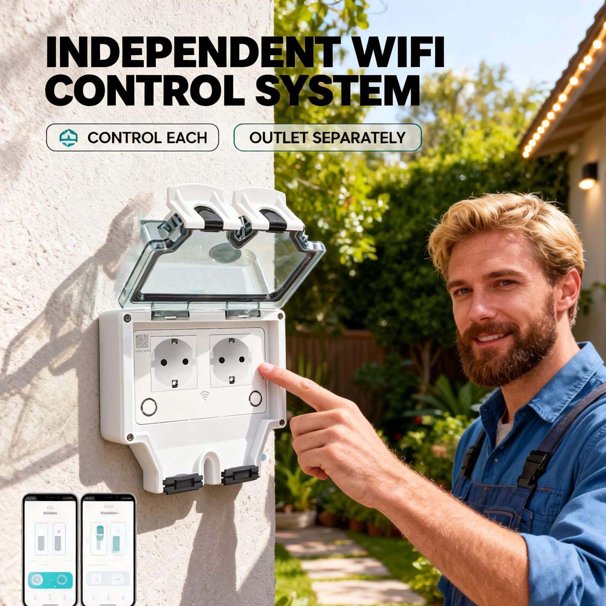 Tuya tomada de parede elétrica - Timer Dual Outlet avaliação e preço