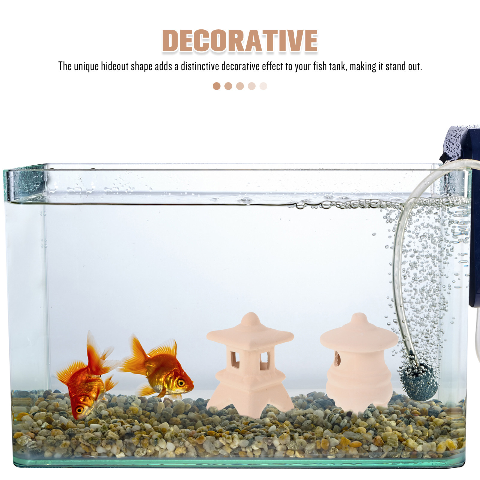 2 Peças de Decoração de Aquári - Hide Cave Ceramic avaliação e preço